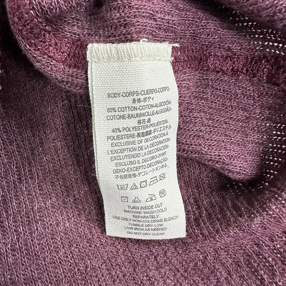 Free People We The Free Embroidered Thermal Henley Round Neck Women's XS  NWT - Picture 7 of 8